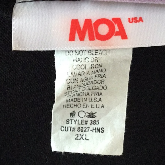 MOA USA women’s top with 3/4 raglan sleeves, size 2XL - Picture 5 of 8
